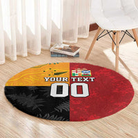 Custom British Lions-AUNZ Round Carpet Australia-New Zealand Indigenous Motif