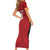 Custom British Lions-AUNZ Short Sleeve Bodycon Dress Australia-New Zealand Indigenous Motif