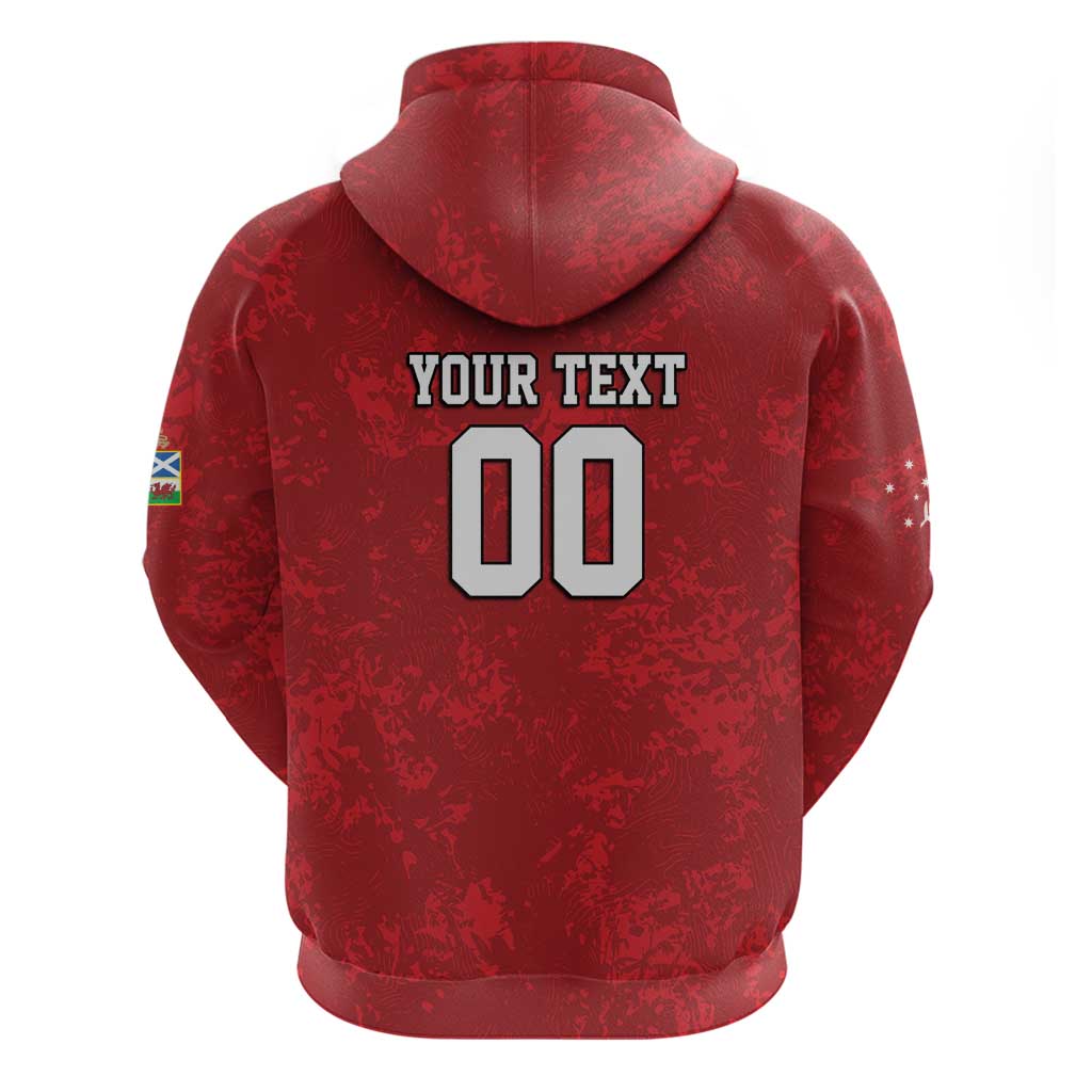 Custom British Lions-AUNZ Zip Hoodie Australia-New Zealand Indigenous Motif