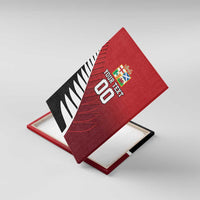 Custom British Lions New Zealand Canvas Wall Art Half Black Fern