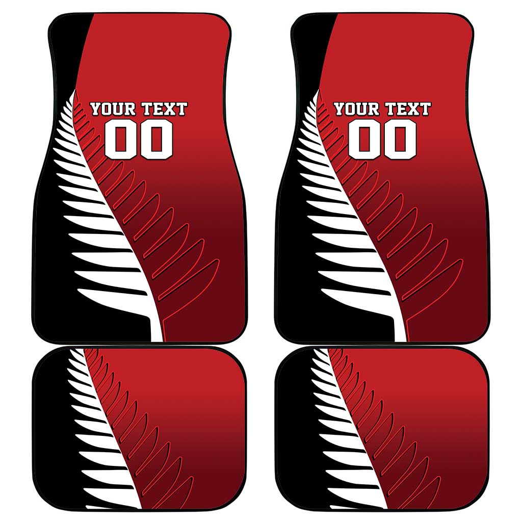 Custom British Lions New Zealand Car Mats Half Black Fern
