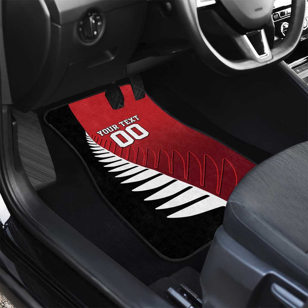 Custom British Lions New Zealand Car Mats Half Black Fern