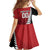 Custom British Lions New Zealand Family Matching Off Shoulder Short Dress and Hawaiian Shirt Half Black Fern