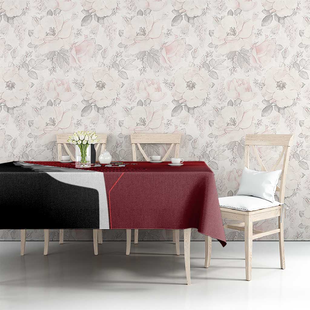 Custom British Lions New Zealand Tablecloth Half Black Fern