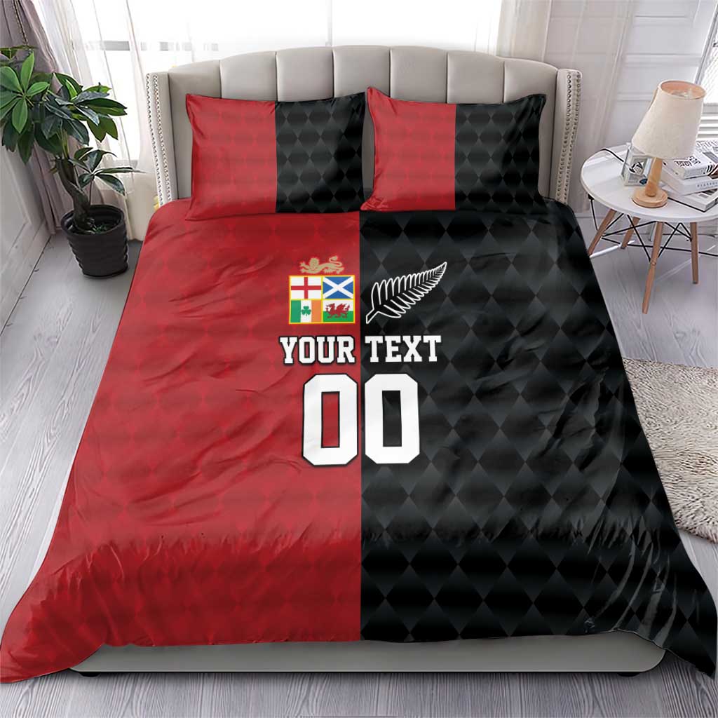 Custom British Lions New Zealand Bedding Set Sporty Style