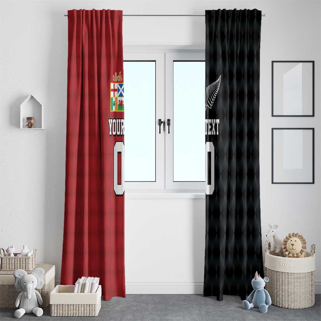 Custom British Lions New Zealand Window Curtain Sporty Style