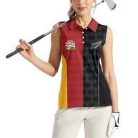 Custom British Lions New Zealand Women Sleeveless Polo Shirt Sporty Style