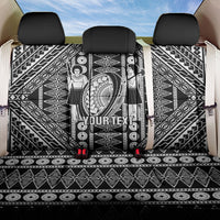 Fiji Custom Rugby National Heritage Back Car Seat Cover Black Traditional Masi Inspired