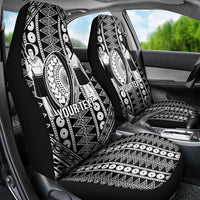 Fiji Custom Rugby National Heritage Car Seat Cover Black Traditional Masi Inspired