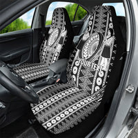 Fiji Custom Rugby National Heritage Car Seat Cover Black Traditional Masi Inspired