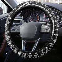 Fiji Rugby National Heritage Steering Wheel Cover Black Traditional Masi Inspired