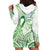 Its Okay Green Ribbon Personalised Hoodie Dress Polynesian Depression Awareness