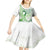 Its Okay Green Ribbon Personalised Kid Short Sleeve Dress Polynesian Depression Awareness