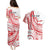 Know Your Status Red Ribbon Personalised Couples Matching Puletasi and Hawaiian Shirt Polynesian AIDS Awareness