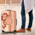 Fiji Tagimoucia Flower With Tapa Tribal Luggage Cover Beige Color LT9 Beige - Polynesian Pride