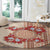 Bula Fiji Tagimoucia Flower Masi Tapa Tribal Round Carpet Beige Color LT9 - Polynesian Pride