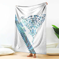 Kahui Whetu Paua shell Kowhaiwhai Taniko Personalised Blanket Manta Ray Shark-Turtle Maori Tribal Style