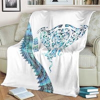 Kahui Whetu Paua shell Kowhaiwhai Taniko Personalised Blanket Manta Ray Shark-Turtle Maori Tribal Style