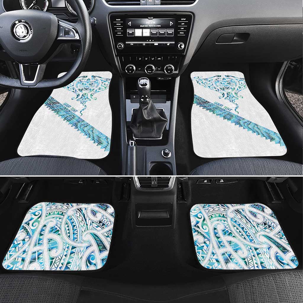 Kahui Whetu Paua shell Kowhaiwhai Taniko Personalised Car Mats Manta Ray Shark-Turtle Maori Tribal Style