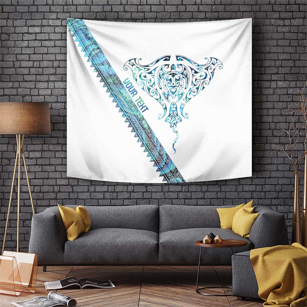 Kahui Whetu Paua shell Kowhaiwhai Taniko Personalised Tapestry Manta Ray Shark-Turtle Maori Tribal Style