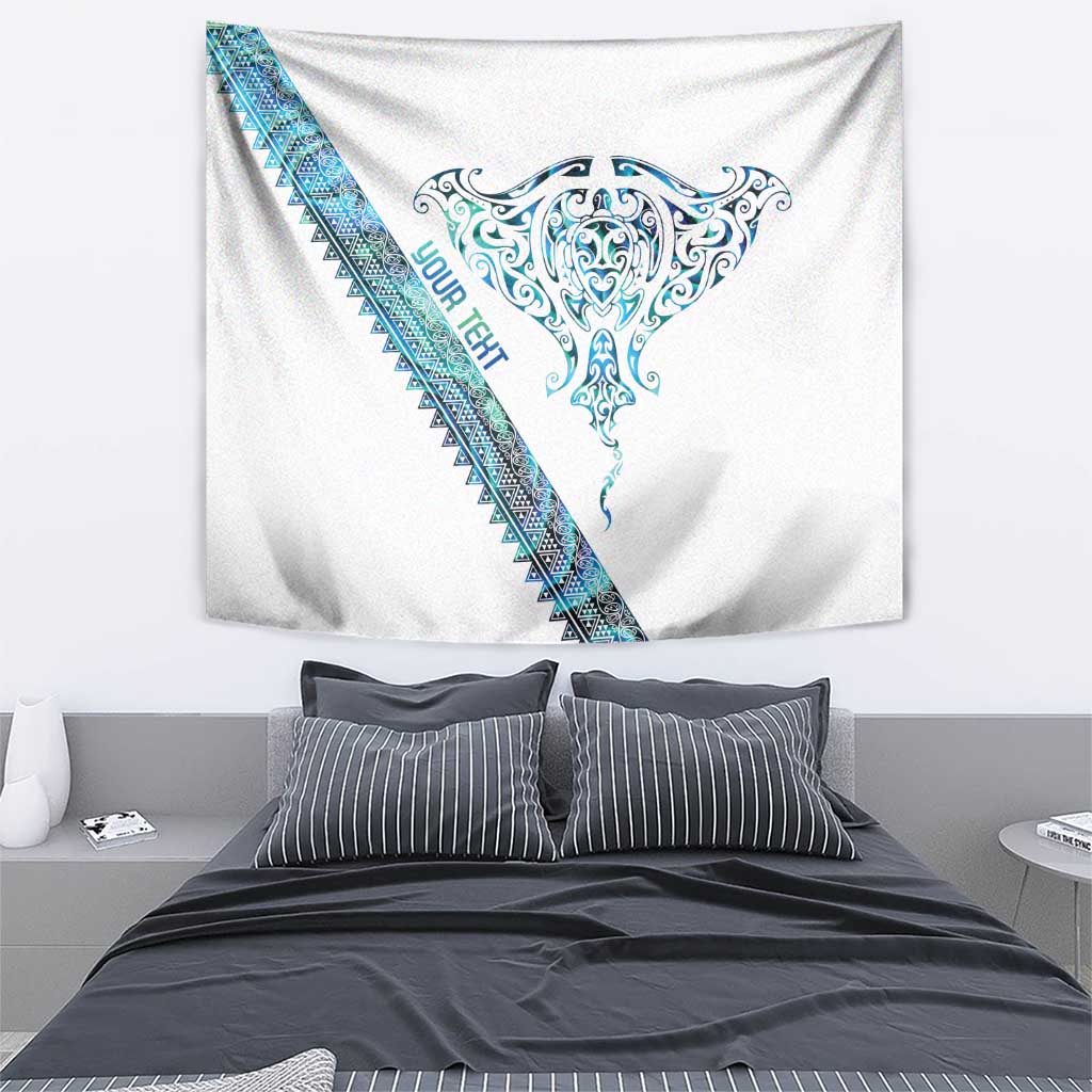 Kahui Whetu Paua shell Kowhaiwhai Taniko Personalised Tapestry Manta Ray Shark-Turtle Maori Tribal Style