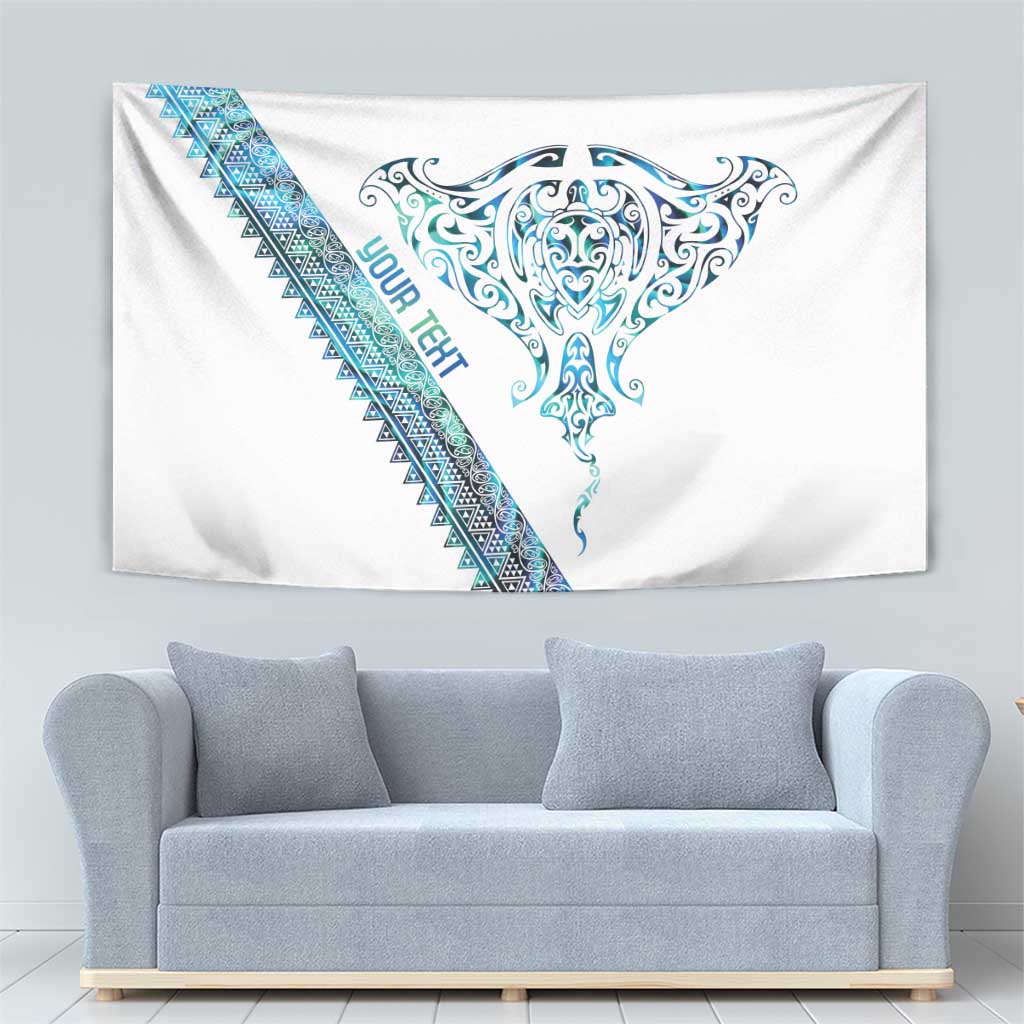 Kahui Whetu Paua shell Kowhaiwhai Taniko Personalised Tapestry Manta Ray Shark-Turtle Maori Tribal Style