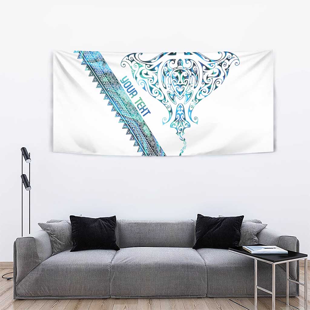 Kahui Whetu Paua shell Kowhaiwhai Taniko Personalised Tapestry Manta Ray Shark-Turtle Maori Tribal Style