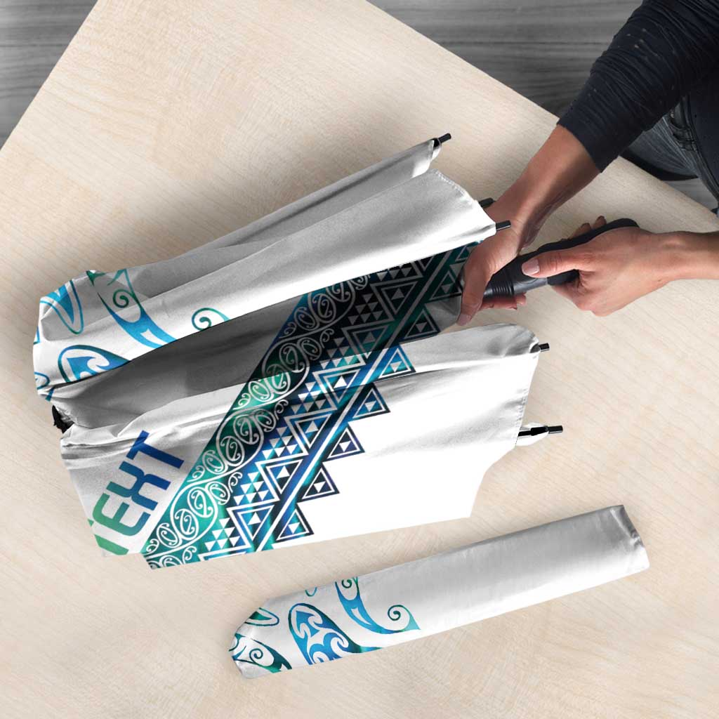 Kahui Whetu Paua shell Kowhaiwhai Taniko Personalised Umbrella Manta Ray Shark-Turtle Maori Tribal Style