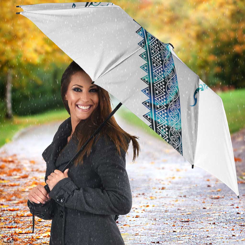 Kahui Whetu Paua shell Kowhaiwhai Taniko Personalised Umbrella Manta Ray Shark-Turtle Maori Tribal Style