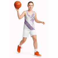 Mawhero Paua shell Kowhaiwhai Taniko Personalised Basketball Jersey Manta Ray Shark-Turtle Maori Tribal Style