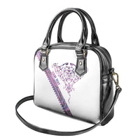 Mawhero Paua shell Kowhaiwhai Taniko Personalised Shoulder Handbag Manta Ray Shark-Turtle Maori Tribal Style