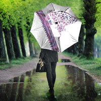 Mawhero Paua shell Kowhaiwhai Taniko Personalised Umbrella Manta Ray Shark-Turtle Maori Tribal Style