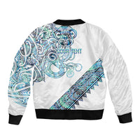 Kahui Whetu Paua shell Kowhaiwhai Taniko Personalised Bomber Jacket Taniwha Maori Tribal Style LT9 - Polynesian Pride
