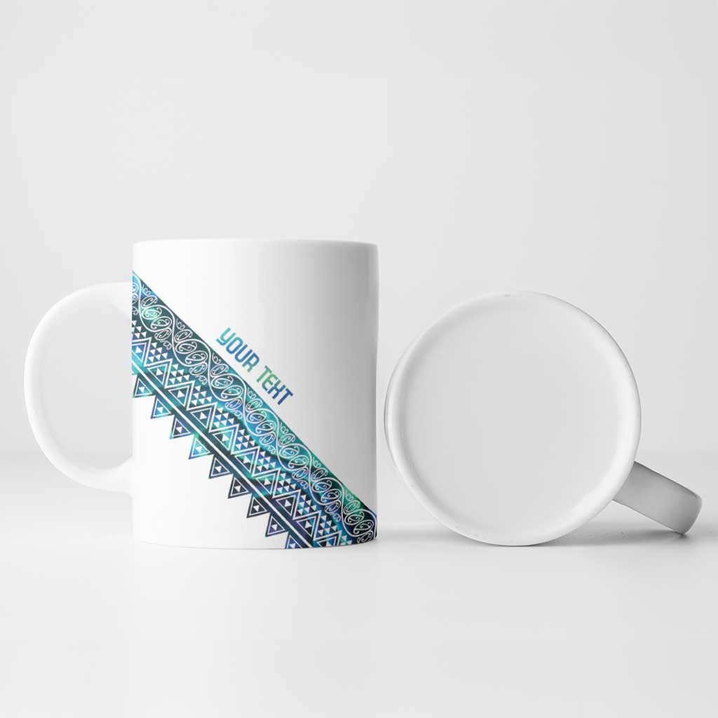 Kahui Whetu Paua shell Kowhaiwhai Taniko Personalised Ceramic Mug Taniwha Maori Tribal Style LT9 - Polynesian Pride