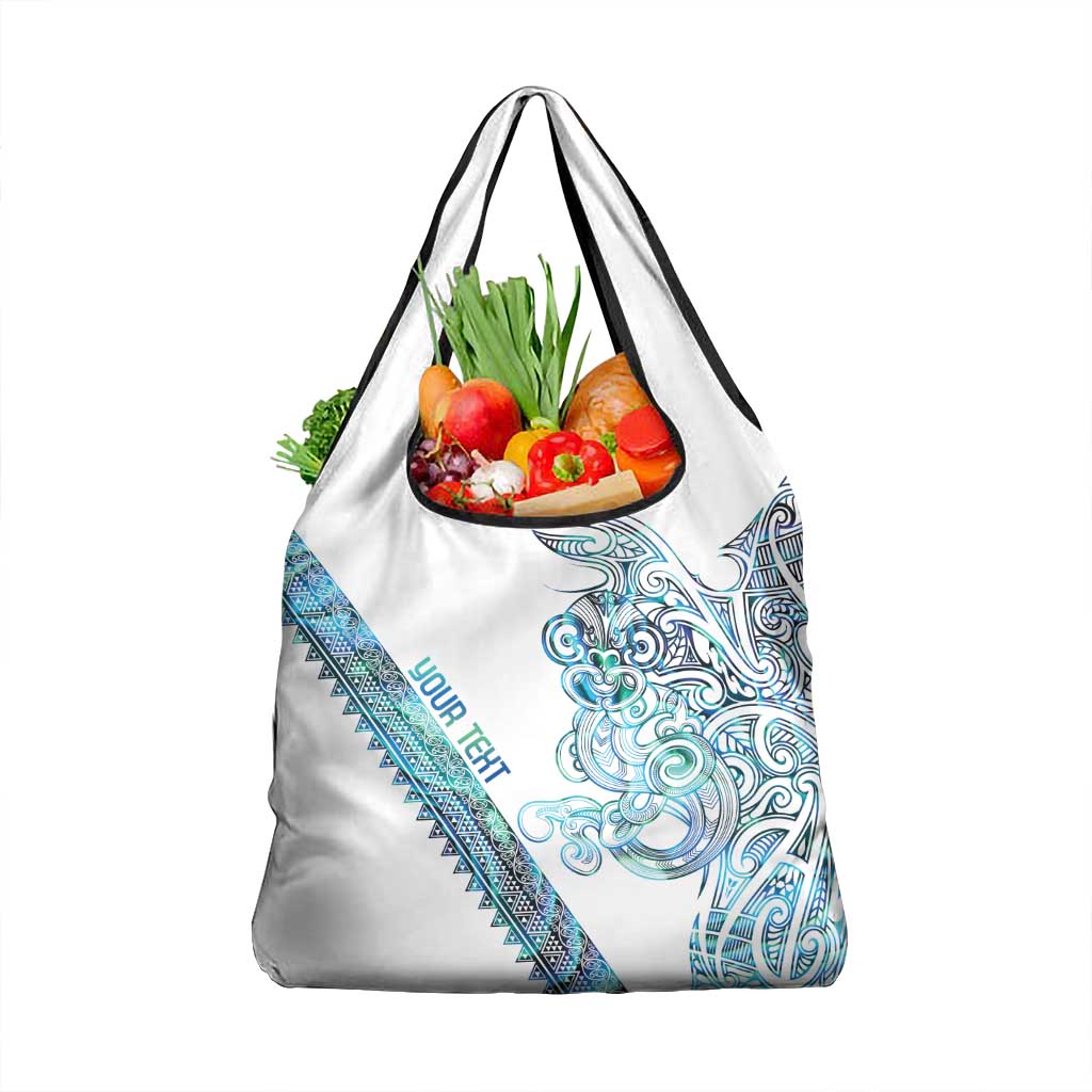 Kahui Whetu Paua shell Kowhaiwhai Taniko Personalised Grocery Bag Taniwha Maori Tribal Style