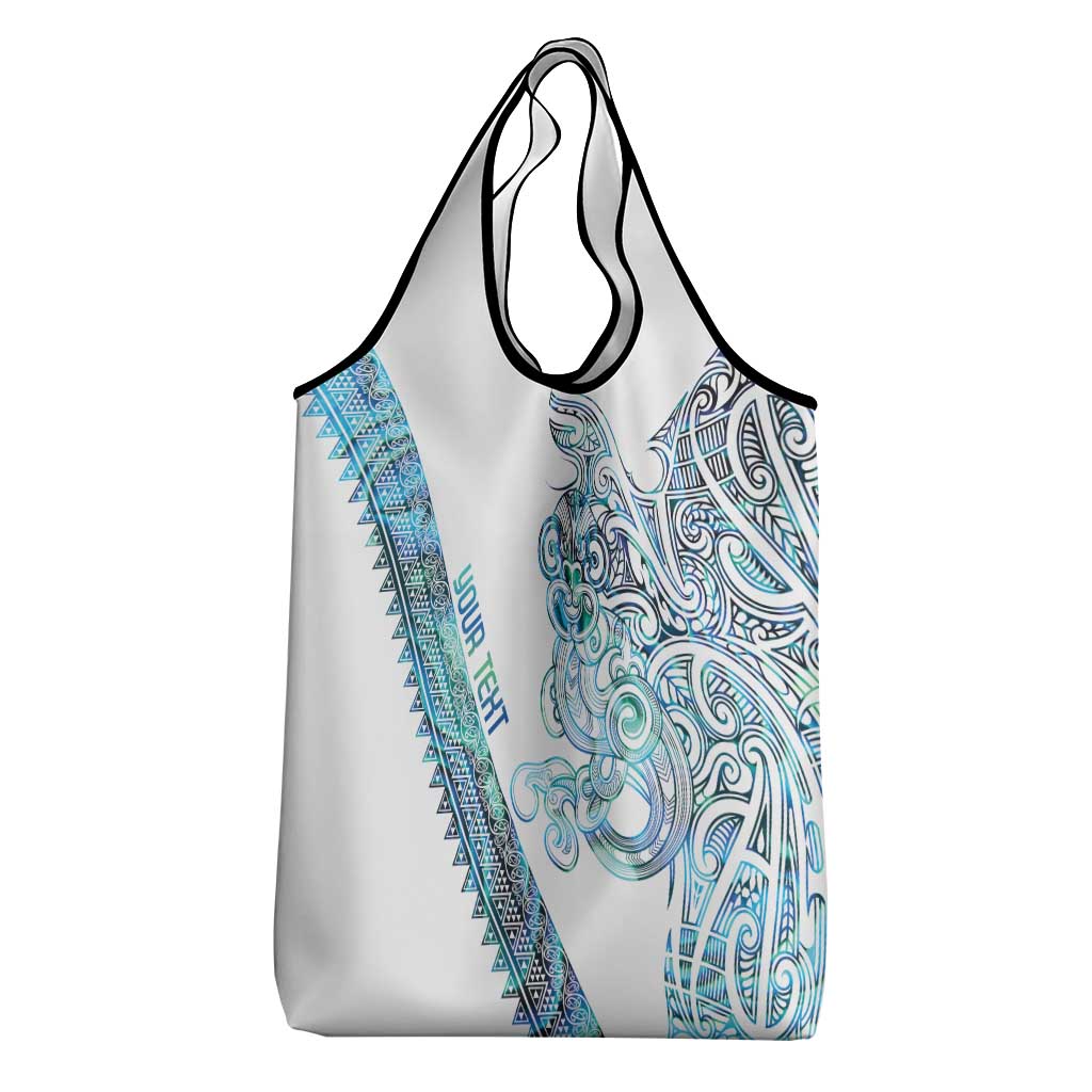 Kahui Whetu Paua shell Kowhaiwhai Taniko Personalised Grocery Bag Taniwha Maori Tribal Style