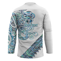 Kahui Whetu Paua shell Kowhaiwhai Taniko Personalised Hockey Jersey Taniwha Maori Tribal Style