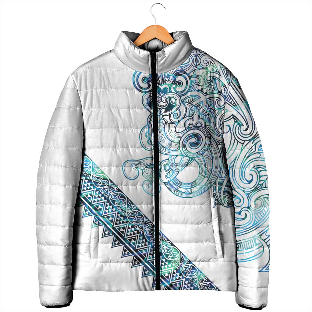 Kahui Whetu Paua shell Kowhaiwhai Taniko Personalised Padded Jacket Taniwha Maori Tribal Style LT9 - Polynesian Pride