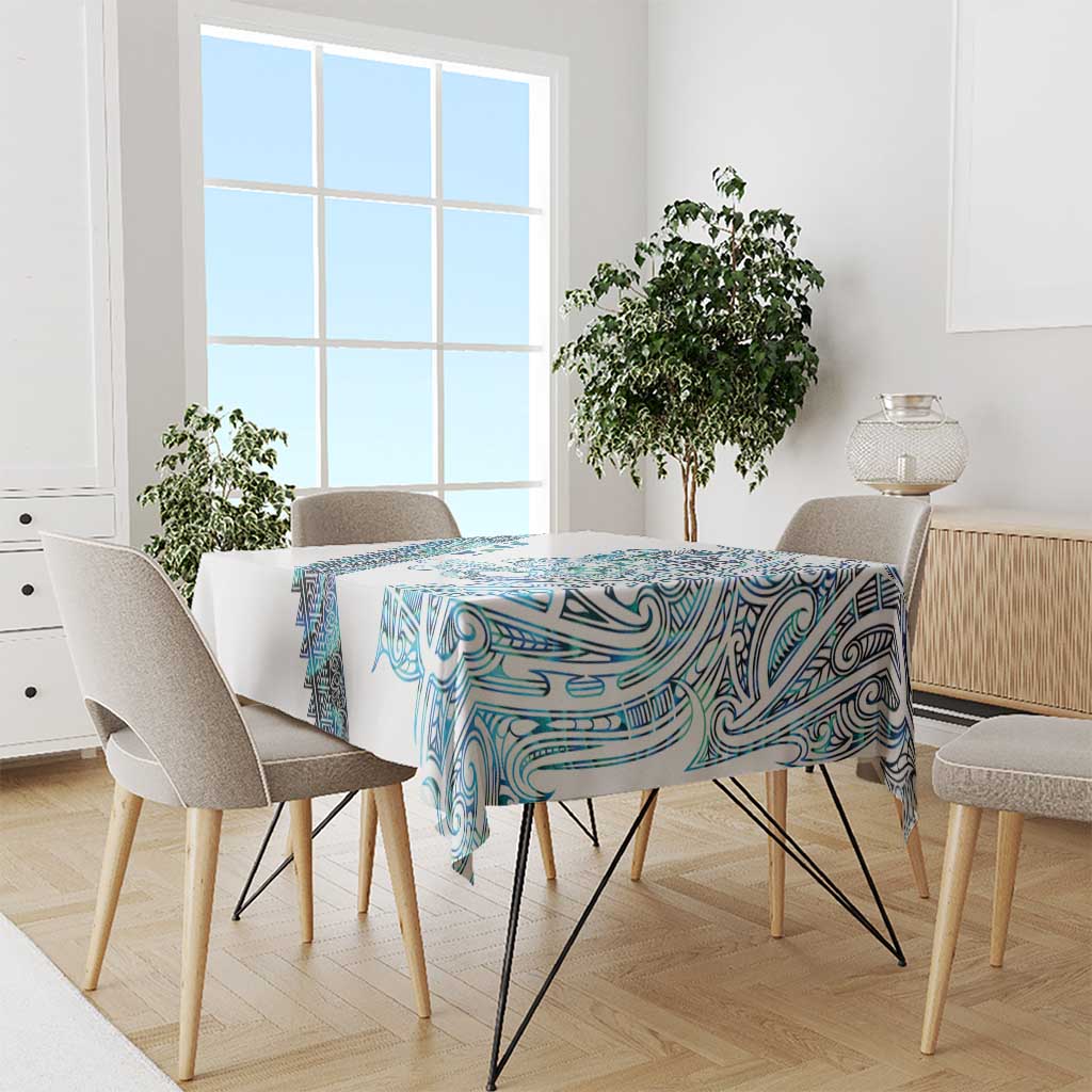 Kahui Whetu Paua shell Kowhaiwhai Taniko Personalised Tablecloth Taniwha Maori Tribal Style LT9 - Polynesian Pride