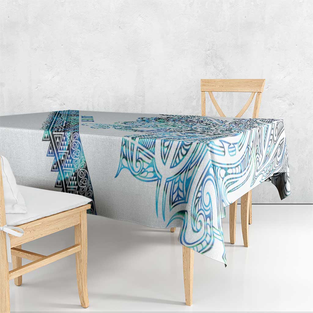 Kahui Whetu Paua shell Kowhaiwhai Taniko Personalised Tablecloth Taniwha Maori Tribal Style LT9 - Polynesian Pride