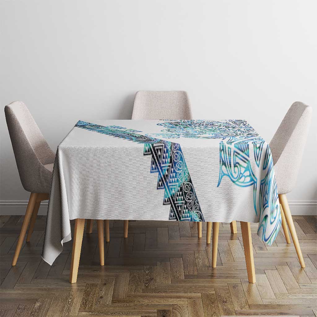 Kahui Whetu Paua shell Kowhaiwhai Taniko Personalised Tablecloth Taniwha Maori Tribal Style LT9 - Polynesian Pride