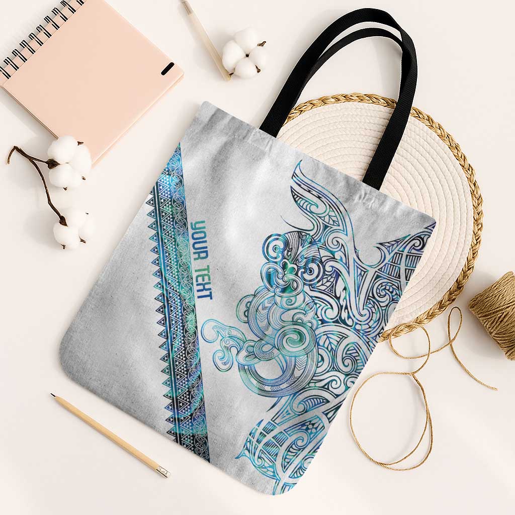 Kahui Whetu Paua shell Kowhaiwhai Taniko Personalised Tote Bag Taniwha Maori Tribal Style