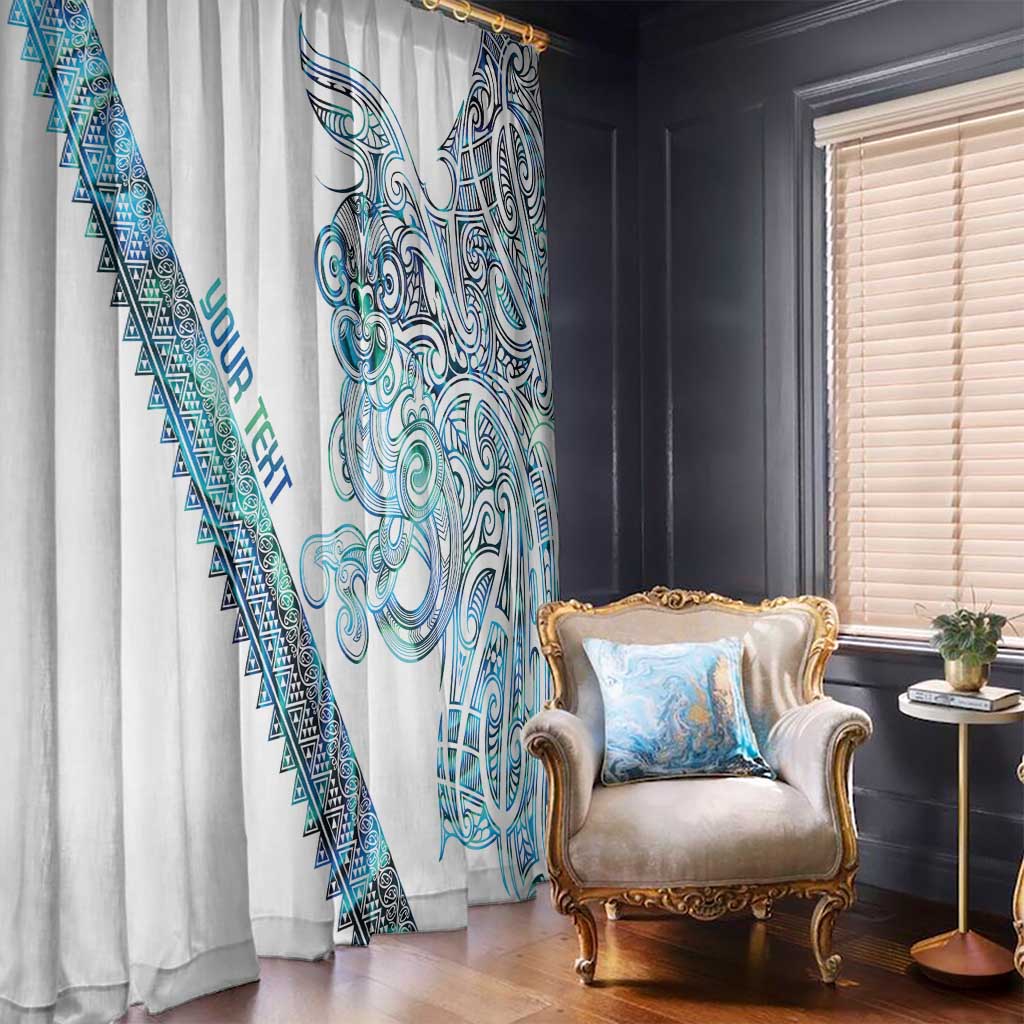 Kahui Whetu Paua shell Kowhaiwhai Taniko Personalised Window Curtain Taniwha Maori Tribal Style LT9 - Polynesian Pride