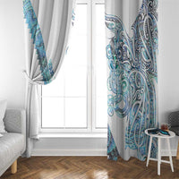 Kahui Whetu Paua shell Kowhaiwhai Taniko Personalised Window Curtain Taniwha Maori Tribal Style LT9 - Polynesian Pride