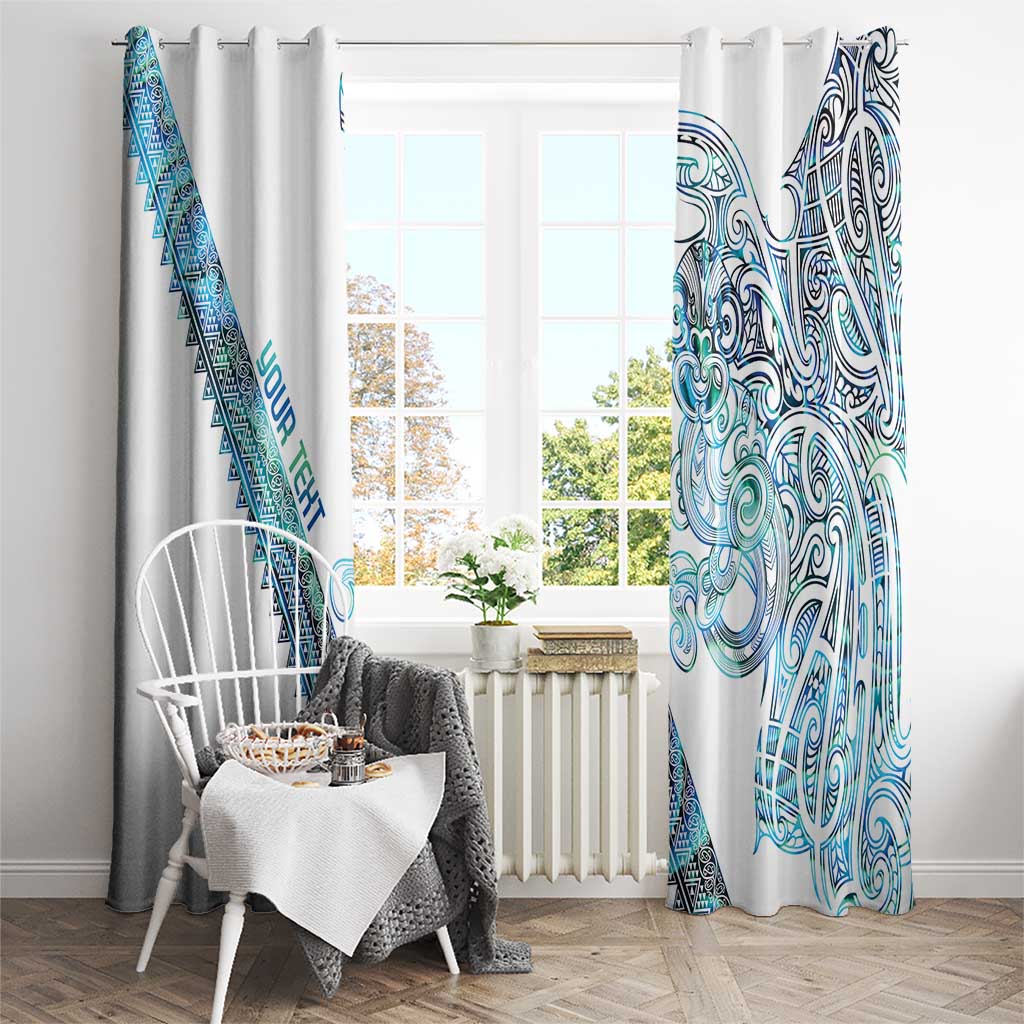 Kahui Whetu Paua shell Kowhaiwhai Taniko Personalised Window Curtain Taniwha Maori Tribal Style LT9 - Polynesian Pride