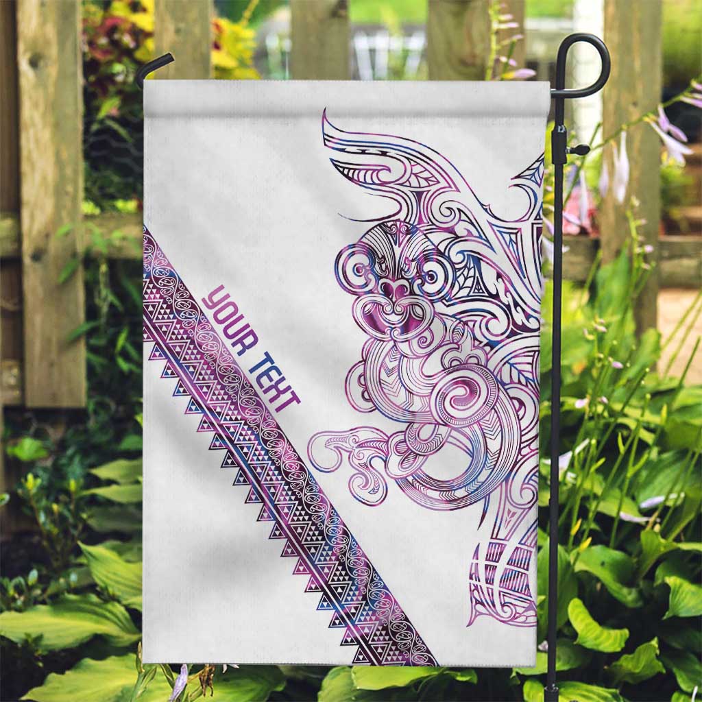 Mawhero Paua shell Kowhaiwhai Taniko Personalised Garden Flag Taniwha Maori Tribal Style