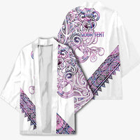 Mawhero Paua shell Kowhaiwhai Taniko Personalised Kimono Taniwha Maori Tribal Style LT9 - Polynesian Pride