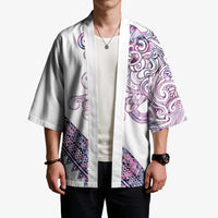 Mawhero Paua shell Kowhaiwhai Taniko Personalised Kimono Taniwha Maori Tribal Style LT9 - Polynesian Pride