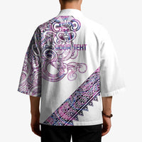 Mawhero Paua shell Kowhaiwhai Taniko Personalised Kimono Taniwha Maori Tribal Style LT9 - Polynesian Pride
