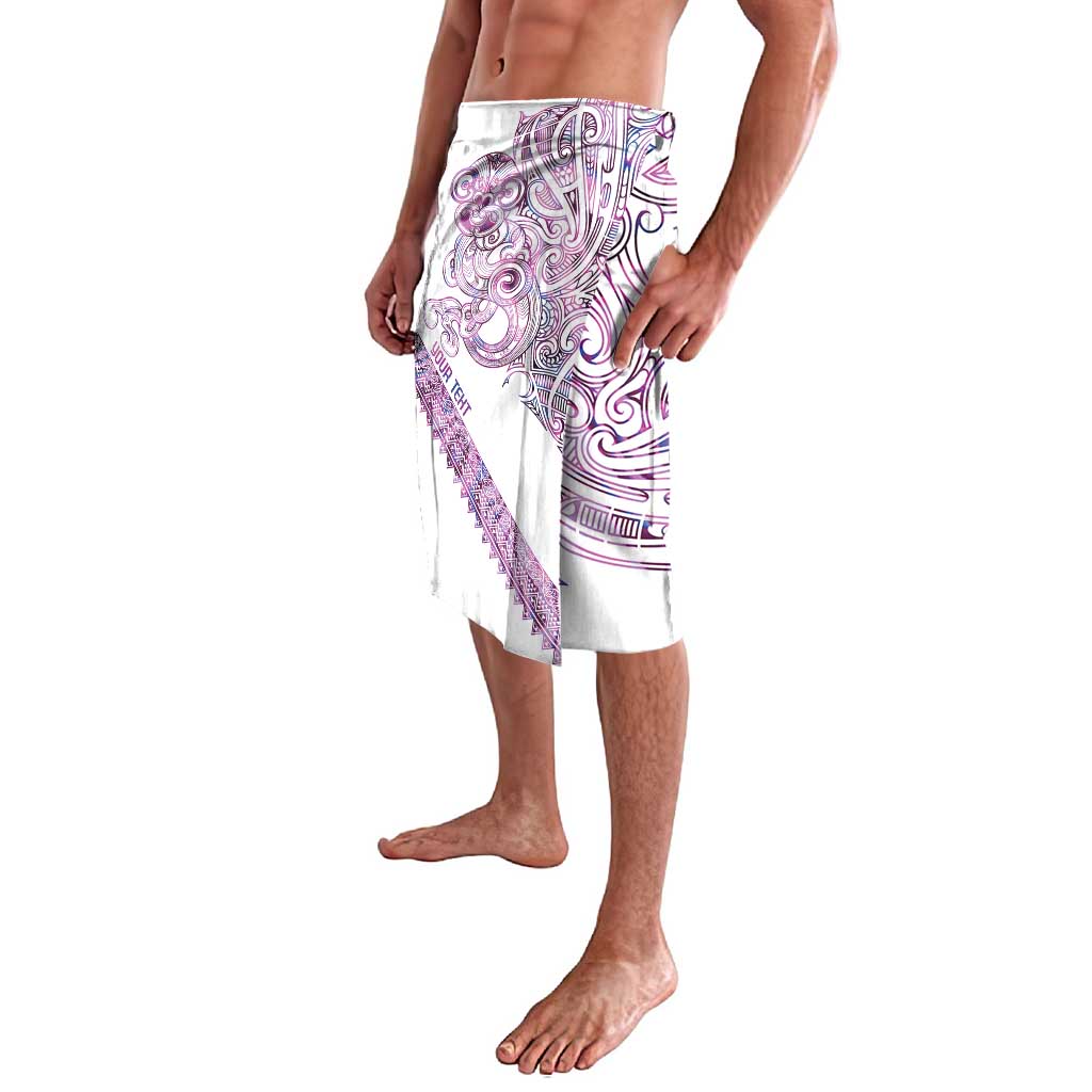 Mawhero Paua shell Kowhaiwhai Taniko Personalised Lavalava Taniwha Maori Tribal Style